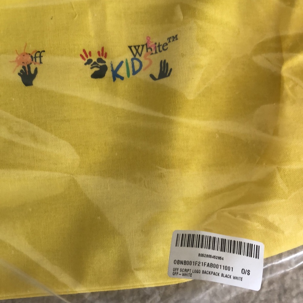 NWT OFF-WHITE Script Logo Arrow-Print Small Backpack - Picture 6 of 11